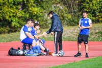 04.10.2026, Bad Wörishofen, Deutschland. U19 (A-Jun.) Kreisklasse Allgäu - Nord: FC Bad Wörishofen U19 gegen SG Unterrieden U19. Spielort: Stadion Am Unteren Hart. Deniz Kara (FC Bad Wörishofen) fröhlich, gut gelaunt, lachend