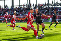 31.08.2026, München, Deutschland. Google Pixel Frauen-Bundesliga: FC Bayern München Frauen gegen 1. FSV Mainz 05 Frauen am FC Bayern Campus. Erstes Heimspiel des FC Bayern München in der Saison 2026/27. Giulia Gwinn (FC Bayern Frauen)