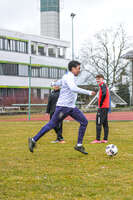 Bad Wörishofen, Deutschland – Vorbereitungstraining für das Schulderby 2026 zwischen der Wirtschaftsschule Bad Wörishofen und dem Josef-Bernhard-Gymnasium Türkheim auf dem Gelände der Wirtschaftsschule in Bad Wörishofen. Das Spiel ist für Mai 2026 geplant.