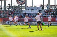 31.08.2026, München, Deutschland. Google Pixel Frauen-Bundesliga: FC Bayern München Frauen gegen 1. FSV Mainz 05 Frauen am FC Bayern Campus. Erstes Heimspiel des FC Bayern München in der Saison 2026/27. Mainz 05 Frauen wärmen sich vor dem Spiel auf.