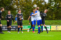 11.10.2026, Bad Wörishofen, Bayern, Deutschland. U19 (A-Jun.) Kreisklasse Allgäu – Nord: FC Bad Wörishofen U19 gegen JFG Wertachtal U19. Spielort: Stadion Unteres Hart. Saison 2026/2027. Niklas Lichtenberg (FC Bad Wörishofen) beim Kopfball, im Kopfballduell, beim Luftduell