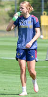 19.08.2026, München, Deutschland. Google Pixel Frauen-Bundesliga: Die FC Bayern Frauen absolvieren auf dem FC Bayern Campus eine Trainingseinheit vor dem Bundesliga-Saisonauftakt gegen den 1. FC Union Berlin. Sophie Proost (FC Bayern Frauen)