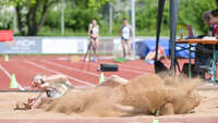 Mindelheim, Deutschland - 09.05.2026: Wettkampf bei der Internationalen Bodensee-Leichtathletik (IBL) 2026 im Julius-Stromayer-Stadion.
