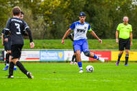 11.10.2026, Bad Wörishofen, Bayern, Deutschland. U19 (A-Jun.) Kreisklasse Allgäu – Nord: FC Bad Wörishofen U19 gegen JFG Wertachtal U19. Spielort: Stadion Unteres Hart. Saison 2026/2027. Faruk Dugonjic (FC Bad Wörishofen) beim Pass, beim Zuspiel, bei der Ballabgabe