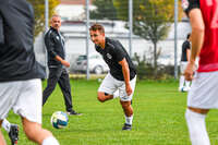 03.10.2026, Mindelheim, Deutschland. Kreisliga Allgäu Nord: TSV Mindelheim gegen (SG) Sontheim/Westerheim. Spielort: Julius-Strohmayer Stadion. Sebastian Müller (TSV Mindelheim) beim Laufen, im Sprint, in einer Laufszene