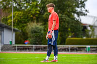 11.10.2026, Bad Wörishofen, Bayern, Deutschland. U19 (A-Jun.) Kreisklasse Allgäu – Nord: FC Bad Wörishofen U19 gegen JFG Wertachtal U19. Spielort: Stadion Unteres Hart. Saison 2026/2027. Torwart (JFG Wertachtal) traurig, bedrückt, niedergeschlagen