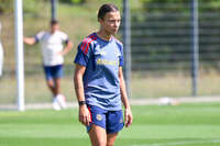 19.08.2026, München, Deutschland. Google Pixel Frauen-Bundesliga: Die FC Bayern Frauen absolvieren auf dem FC Bayern Campus eine Trainingseinheit vor dem Bundesliga-Saisonauftakt gegen den 1. FC Union Berlin. Arianna Caruso (FC Bayern Frauen)