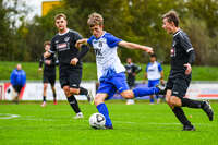 11.10.2026, Bad Wörishofen, Bayern, Deutschland. U19 (A-Jun.) Kreisklasse Allgäu – Nord: FC Bad Wörishofen U19 gegen JFG Wertachtal U19. Spielort: Stadion Unteres Hart. Saison 2026/2027. Niklas Lichtenberg (FC Bad Wörishofen) beim Schuss, beim Abschluss, bei der Schussabgabe