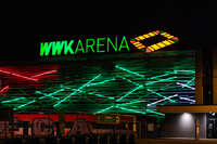 20.09.2026, Augsburg, Deutschland. Die WWK Arena in Augsburg vor dem UEFA Nations League-Länderspiel der deutschen Fußball-Nationalmannschaft gegen Griechenland. Die Partie am 27. September 2026 ist das erste Heim-Länderspiel unter Bundestrainer Jürgen Klopp.