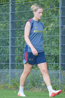 05.08.2026, München, Deutschland. Google Pixel Frauen-Bundesliga: Die FC Bayern Frauen absolvieren auf dem FC Bayern Campus eine Trainingseinheit zur Vorbereitung auf das Testspiel gegen Paris FC. Alara Sehitler (FC Bayern Frauen)