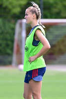 19.08.2026, München, Deutschland. Google Pixel Frauen-Bundesliga: Die FC Bayern Frauen absolvieren auf dem FC Bayern Campus eine Trainingseinheit vor dem Bundesliga-Saisonauftakt gegen den 1. FC Union Berlin. Giulia Gwinn (FC Bayern Frauen)