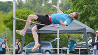Mindelheim, Deutschland - 09.05.2026: Wettkampf bei der Internationalen Bodensee-Leichtathletik (IBL) 2026 im Julius-Stromayer-Stadion.