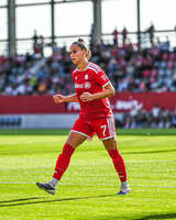 31.08.2026, München, Deutschland. Google Pixel Frauen-Bundesliga: FC Bayern München Frauen gegen 1. FSV Mainz 05 Frauen am FC Bayern Campus. Erstes Heimspiel des FC Bayern München in der Saison 2026/27. Giulia Gwinn (FC Bayern Frauen)