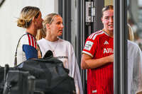 31.08.2026, München, Deutschland. Google Pixel Frauen-Bundesliga: FC Bayern München Frauen gegen 1. FSV Mainz 05 Frauen am FC Bayern Campus. Erstes Heimspiel des FC Bayern München in der Saison 2026/27. Franziska Kett (FC Bayern Frauen)