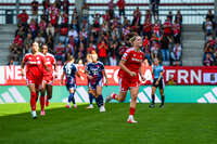19.09.2026, München, Deutschland. Google Pixel Frauen-Bundesliga: FC Bayern München Frauen gegen 1. FC Köln Frauen am FC Bayern Campus. Alara Sehitler (FC Bayern Frauen) jubelt.