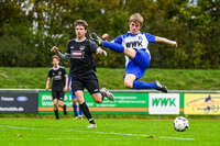 11.10.2026, Bad Wörishofen, Bayern, Deutschland. U19 (A-Jun.) Kreisklasse Allgäu – Nord: FC Bad Wörishofen U19 gegen JFG Wertachtal U19. Spielort: Stadion Unteres Hart. Saison 2026/2027. Niklas Lichtenberg (FC Bad Wörishofen) beim Schuss, beim Abschluss, bei der Schussabgabe
