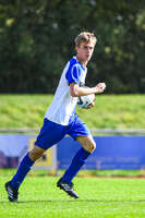 04.10.2026, Bad Wörishofen, Deutschland. U19 (A-Jun.) Kreisklasse Allgäu - Nord: FC Bad Wörishofen U19 gegen SG Unterrieden U19. Spielort: Stadion Am Unteren Hart. Niklas Lichtenberg (FC Bad Wörishofen) beim Jubel, jubelnd, feiernd