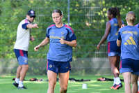 19.08.2026, München, Deutschland. Google Pixel Frauen-Bundesliga: Die FC Bayern Frauen absolvieren auf dem FC Bayern Campus eine Trainingseinheit vor dem Bundesliga-Saisonauftakt gegen den 1. FC Union Berlin. Klara Bühl (FC Bayern Frauen)