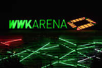 20.09.2026, Augsburg, Deutschland. Die WWK Arena in Augsburg vor dem UEFA Nations League-Länderspiel der deutschen Fußball-Nationalmannschaft gegen Griechenland. Die Partie am 27. September 2026 ist das erste Heim-Länderspiel unter Bundestrainer Jürgen Klopp.