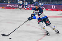 09.10.2026, München, Deutschland. PENNY DEL, Deutsche Eishockey Liga, Saison 2026/27, 7. Spieltag: EHC Red Bull München gegen ERC Ingolstadt im SAP Garden in München. Emil Kvernmo Wasenden (ERC Ingolstadt) auf dem Eis, während des Spiels, in einer Spielsituation