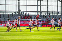 31.08.2026, München, Deutschland. Google Pixel Frauen-Bundesliga: FC Bayern München Frauen gegen 1. FSV Mainz 05 Frauen am FC Bayern Campus. Erstes Heimspiel des FC Bayern München in der Saison 2026/27. Mainz 05 Frauen wärmen sich vor dem Spiel auf.