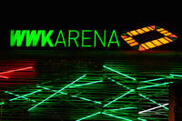 20.09.2026, Augsburg, Deutschland. Die WWK Arena in Augsburg vor dem UEFA Nations League-Länderspiel der deutschen Fußball-Nationalmannschaft gegen Griechenland. Die Partie am 27. September 2026 ist das erste Heim-Länderspiel unter Bundestrainer Jürgen Klopp.