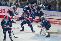 09.10.2026, München, Deutschland. PENNY DEL, Deutsche Eishockey Liga, Saison 2026/27, 7. Spieltag: EHC Red Bull München gegen ERC Ingolstadt im SAP Garden in München. Übersicht hinter dem Tor