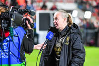 22.09.2026, Unterhaching, Deutschland. UEFA Women's Champions League, 1. Spieltag der Ligaphase: FC Bayern München Frauen gegen Manchester City. UWCL-Auftakt der FC Bayern Frauen und erstes UWCL-Pflichtspiel im neuen Zuhause Sportpark Unterhaching. Manchester im Interview