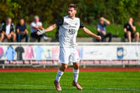03.10.2026, Mindelheim, Deutschland. Kreisliga Allgäu Nord: TSV Mindelheim gegen (SG) Sontheim/Westerheim. Spielort: Julius-Strohmayer Stadion. Anel Junuzovic (TSV Mindelheim) beim Jubel, jubelnd, feiernd