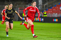 22.09.2026, Unterhaching, Deutschland. UEFA Women's Champions League, 1. Spieltag der Ligaphase: FC Bayern München Frauen gegen Manchester City. UWCL-Auftakt der FC Bayern Frauen und erstes UWCL-Pflichtspiel im neuen Zuhause Sportpark Unterhaching. Klara Bühl (FC Bayern Frauen)