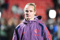 22.09.2026, Unterhaching, Deutschland. UEFA Women's Champions League, 1. Spieltag der Ligaphase: FC Bayern München Frauen gegen Manchester City. UWCL-Auftakt der FC Bayern Frauen und erstes UWCL-Pflichtspiel im neuen Zuhause Sportpark Unterhaching. Anna Klink (FC Bayern Frauen)