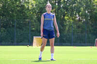 19.08.2026, München, Deutschland. Google Pixel Frauen-Bundesliga: Die FC Bayern Frauen absolvieren auf dem FC Bayern Campus eine Trainingseinheit vor dem Bundesliga-Saisonauftakt gegen den 1. FC Union Berlin. Giulia Gwinn (FC Bayern Frauen)