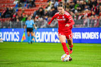 22.09.2026, Unterhaching, Deutschland. UEFA Women's Champions League, 1. Spieltag der Ligaphase: FC Bayern München Frauen gegen Manchester City. UWCL-Auftakt der FC Bayern Frauen und erstes UWCL-Pflichtspiel im neuen Zuhause Sportpark Unterhaching. Klara Bühl (FC Bayern Frauen)