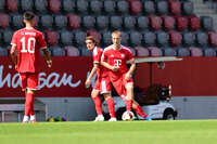 19.08.2026, München, Deutschland. FC Bayern München U19 vs. VfB Stuttgart U19 am FC Bayern Campus in München. FC Bayern U19 Spieler