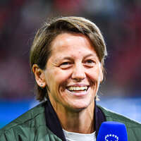 22.09.2026, Unterhaching, Deutschland. UEFA Women's Champions League, 1. Spieltag der Ligaphase: FC Bayern München Frauen gegen Manchester City. UWCL-Auftakt der FC Bayern Frauen und erstes UWCL-Pflichtspiel im neuen Zuhause Sportpark Unterhaching. Bianca Rech (Direktorin, FC Bayern Frauen)