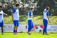 04.10.2026, Bad Wörishofen, Deutschland. U19 (A-Jun.) Kreisklasse Allgäu - Nord: FC Bad Wörishofen U19 gegen SG Unterrieden U19. Spielort: Stadion Am Unteren Hart. Philipp Rötzer (FC Bad Wörishofen) nachdenklich, ernst, fokussiert