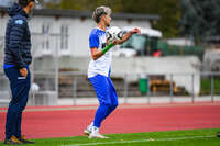 11.10.2026, Bad Wörishofen, Bayern, Deutschland. U19 (A-Jun.) Kreisklasse Allgäu – Nord: FC Bad Wörishofen U19 gegen JFG Wertachtal U19. Spielort: Stadion Unteres Hart. Saison 2026/2027. Pedro Stojan (FC Bad Wörishofen) am Ball, mit dem Ball, in einer Spielszene