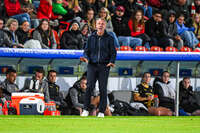 22.09.2026, Unterhaching, Deutschland. UEFA Women's Champions League, 1. Spieltag der Ligaphase: FC Bayern München Frauen gegen Manchester City. UWCL-Auftakt der FC Bayern Frauen und erstes UWCL-Pflichtspiel im neuen Zuhause Sportpark Unterhaching. Andrée Jeglertz (Cheftrainer, Manchester City Frauen)
