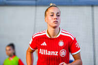 06.09.2026, München, Deutschland. Google Pixel Frauen-Bundesliga: FC Bayern München Frauen gegen SC Freiburg Frauen am FC Bayern Campus. Giulia Gwinn (FC Bayern Frauen)