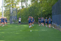 05.08.2026, München, Deutschland. Google Pixel Frauen-Bundesliga: Die FC Bayern Frauen absolvieren auf dem FC Bayern Campus eine Trainingseinheit zur Vorbereitung auf das Testspiel gegen Paris FC. Lena Oberdorf (FC Bayern Frauen)
